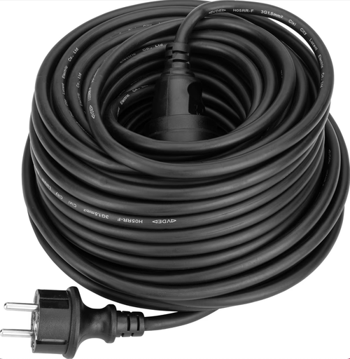 Allonge électrique 1 x 230 V max 20 m - Location à  la semaine